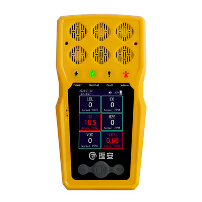 BTQ-YA-C100FT كاشف غاز يدوي CO O2 H2S LEL المحلل متعدد الغازات المحمول