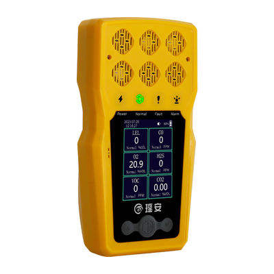 BTQ-YA-C100FT كاشف غاز محمول يدوي Co O2 H2S LEL Multi Gas Analyzer