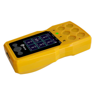 شهادة FCC المعتمدة من قبل CE 6 في 1 جهاز مراقبة غاز متعدد بواسطة Yaoan O2 CO H2S LEL VOC CO2 USB Recharge
