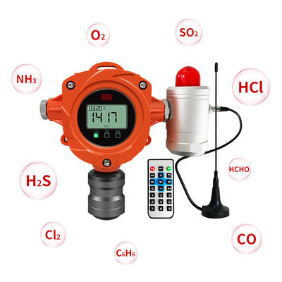 كاشف غاز كبريتيد الهيدروجين H2S الصناعية ثابتة مستوى غاز حساس إنذار H2S مراقب