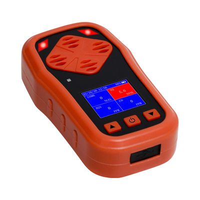 ياوان CDX4 4 في 1 كاشف غاز متعدد المحمول O2 / CO / H2S / EX كاشف غاز مع شاشة LCD