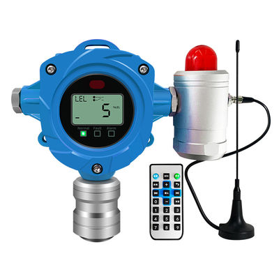 كاشف غاز ثابت كاشف تسرب غاز صناعي مع مستشعر H2S C02 CO CH4